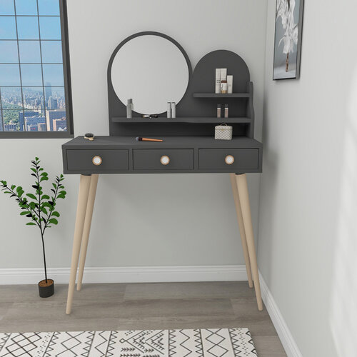 Kosmetiktisch Ruges Anthracite