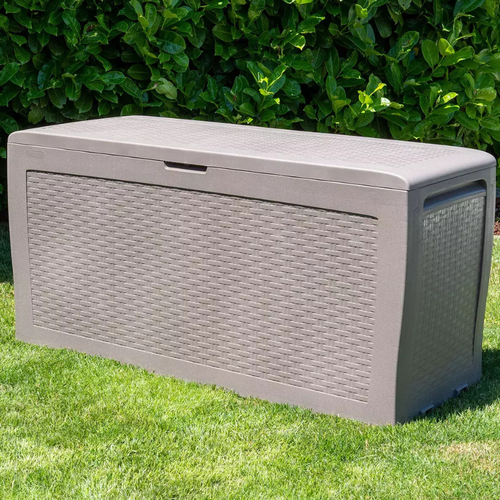 Keter Samoa Rattan kerti tárolódoboz, cappuccino  270 l, 117 x 57 x 45 cm