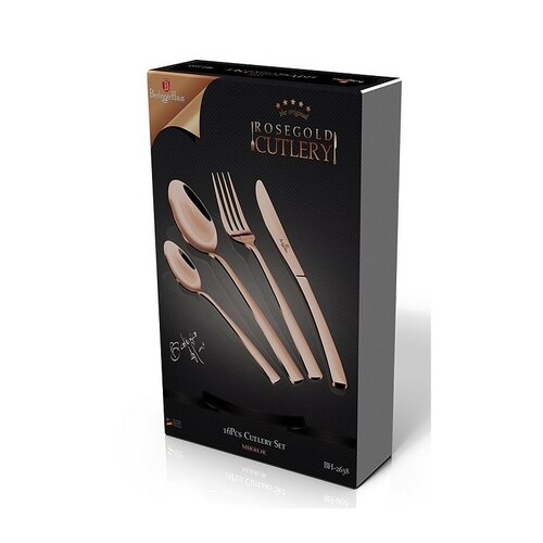 Berlinger Haus 16 részes evőeszköz készlet Rosegold Metallic Line termék 2. képe