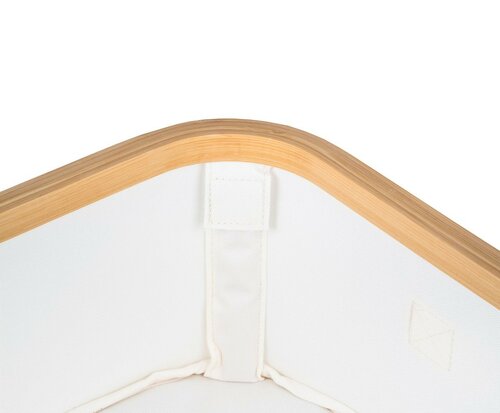 Cutie de depozitare G21 30 x 15 x 15 cm, dinbambus cu capac, bejz