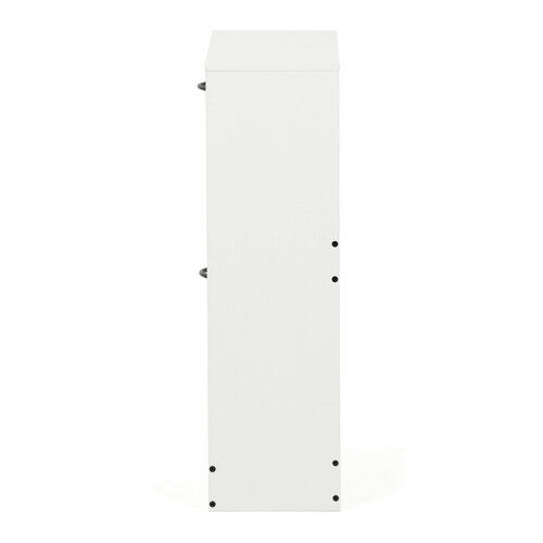 Výklopný botník se 2 přihrádkami COMPACT White, bílá
