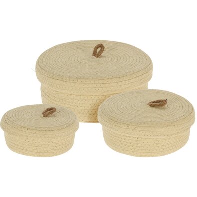 Komplet košaric za shranjevanje Toulouse krem, 3kos