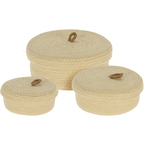 Komplet košaric za shranjevanje Toulouse krem, 3kos