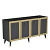 Schrank Bare Anthracite and Gold