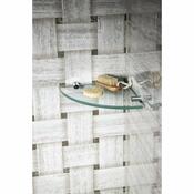 Halter für Glasregale SAPHO XR008 X-Round 8 mm, Silber