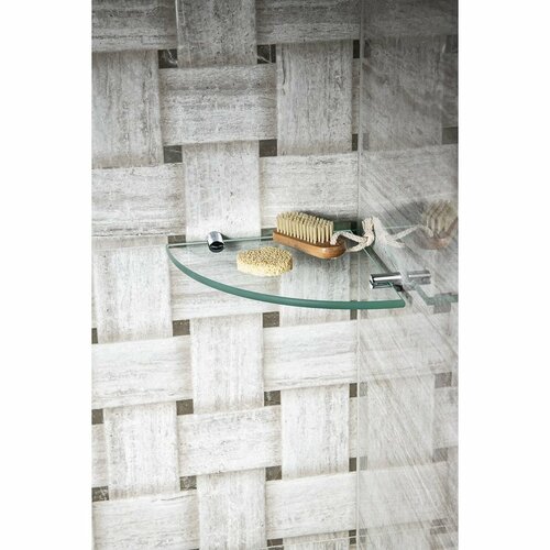 Halter für Glasregale SAPHO XR008 X-Round 8 mm, Silber