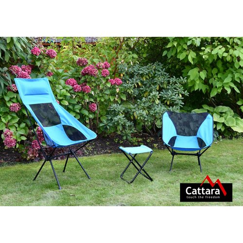 Cattara Кемпінговий складний стілець Foldi Max II, 58 x 105 x 35 см