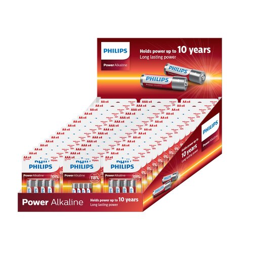 Philips Power Alkaline elemek, 30 db AA + 20 dbAAA