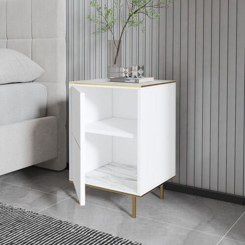 Noční stolek Imaj Marble White