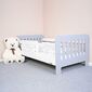 New Baby Dětská postel se zábranou Erik bílá-šedá, 160 x 80 cm