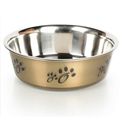 Miska dla psów Tommi Crystal złota, 1,8 l, 21,5 x7 cm