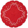 Świąteczny obrus Gwiazdki czerwony, 35 cm