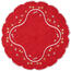 Față de masă de Crăciun - Steluțe, roșu, 35 cm