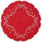 Świąteczny obrus Gwiazdki czerwony, 35 cm
