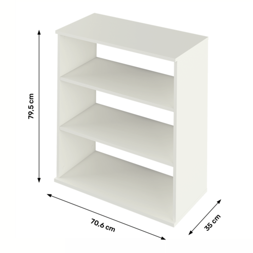 Biblioteczka RESITA TYP 4, biały