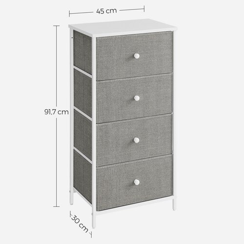 Комода E1031 GREY, 45 см