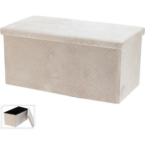 Hocker mit Ablage Visby, 76 x 38 x 38 cm, mit Samtbezug