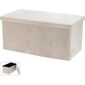 Hocker mit Ablage Visby, 76 x 38 x 38 cm, mit Samtbezug
