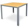 Autronic Masă de grădină, metal, polywood, maro,AZ T-S1209 OAK