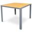 Autronic Masă de grădină, metal, polywood, maro,AZ T-S1209 OAK