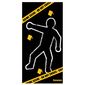 Towee Schnell trocknendes Badetuch CRIME SCENE, 80 x 160 cm