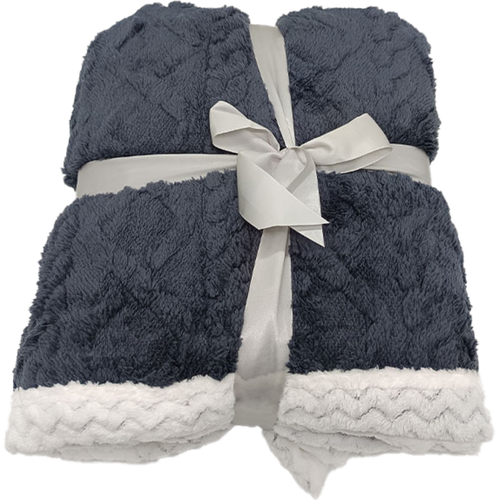 Kocyk z owczej wełny Island szary, 150 x 200 cm