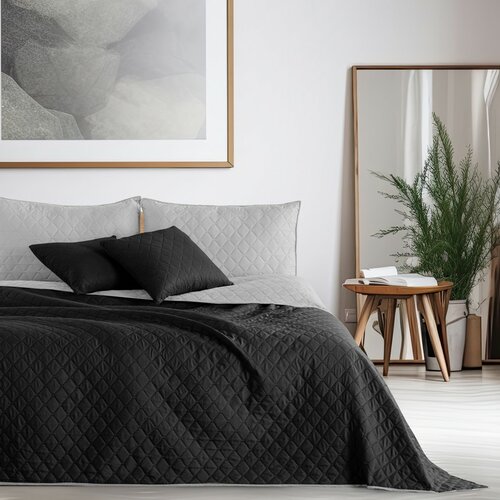 DecoKing Axel posteljno pregrinjalo sivo/črno ,170 x 210 cm