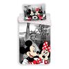 Jerry Fabrics gyermek ágynemű Mickey and Minnie in New York micro, 140 x 200 cm, 70 x 90 cm