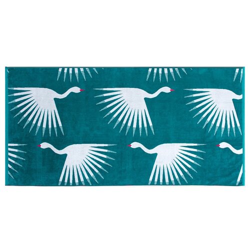 DecoKing Plażowy ręcznik kąpielowy Ptaki, 90 x 180 cm