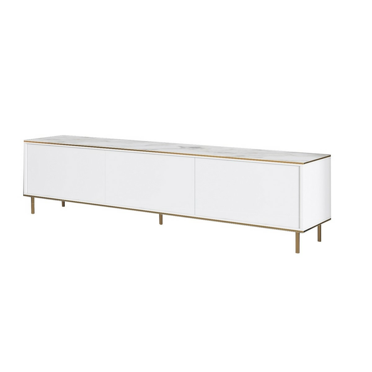 Imaj White Marble and Gold TV-asztal