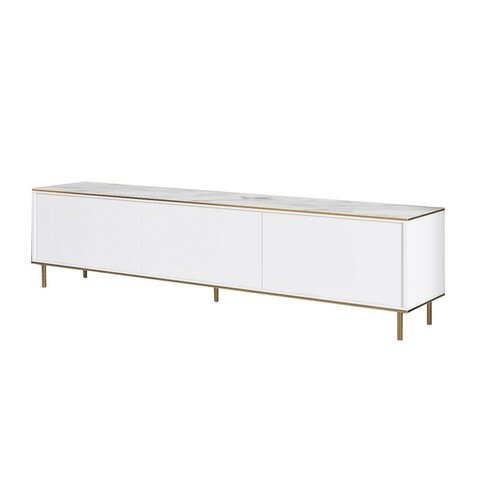 Imaj White Marble and Gold TV-asztal