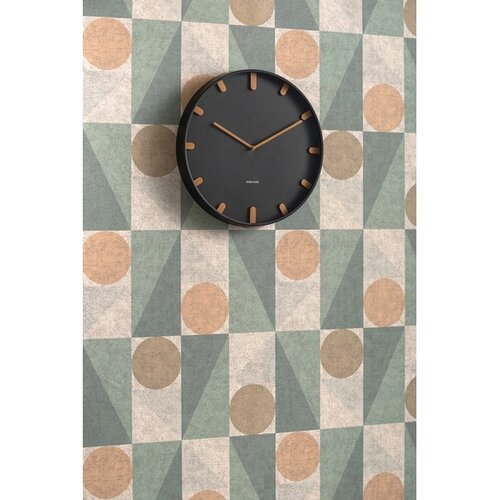 Karlsson 5942BK design falióra 40 cm, fekete