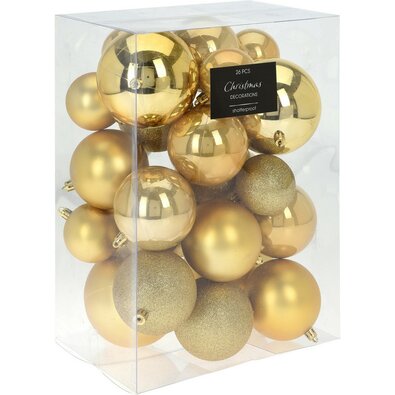 Weihnachtsschmuck-Set Fawless 26 St., Gold