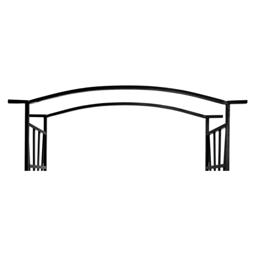 Gartenbank mit Pergola HAIFA, Schwarz