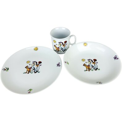 Thun 3 részes gyermek étkészlet Ló