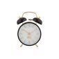 Karlsson 6009BK design ébresztőóra fekete, átmérő12 cm