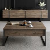 Luxe Walnut and Black dohányzóasztal