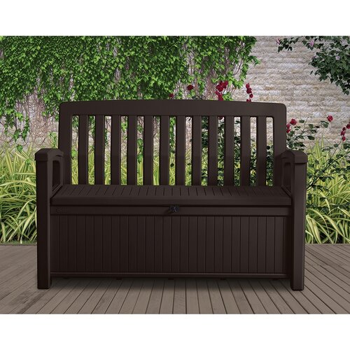 Lavice Patio Bench hnědá, 139 x 63,5 x 88 cm - thumb (1)