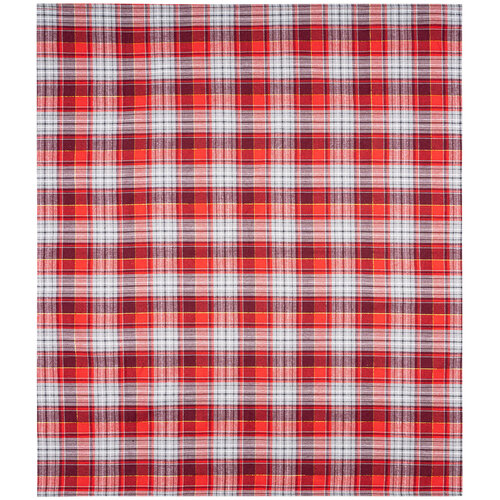 Față de masă Home Elements Carouri roșu-gri, 120 x 140 cm