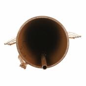 Viseča kovinska božična dekoracija Angel bell 24cm, zlata