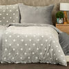 4Home Мікрофланелева постільна білизна Stars grey, 140 х 200 см, 70 х 90 см