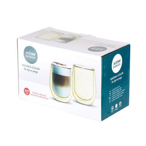 Altom 2-delni set termo kozarcev Andrea, 300 ml,rumena