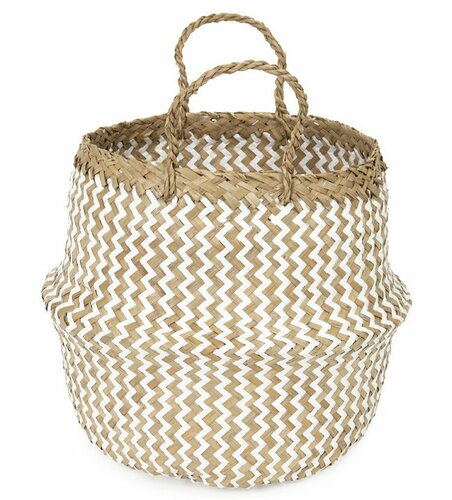 Coș de hârtie și iarbă de mare natural Compactor Belly S, pliabil, 27 x 26 cm