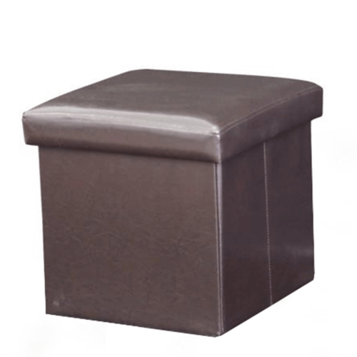 Posterhocker mit Stauraum Tela new, dunkelbraun, 40 x 40 x 37 cm