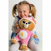 Teddies Plyšový medvedík Uspávačik 32 cm, ružová