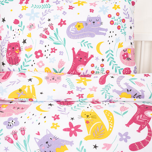 Lenjerie de pat din bumbac pentru copii 4Home Playful Paws, 100 x 135 cm, 40 x 60 cm