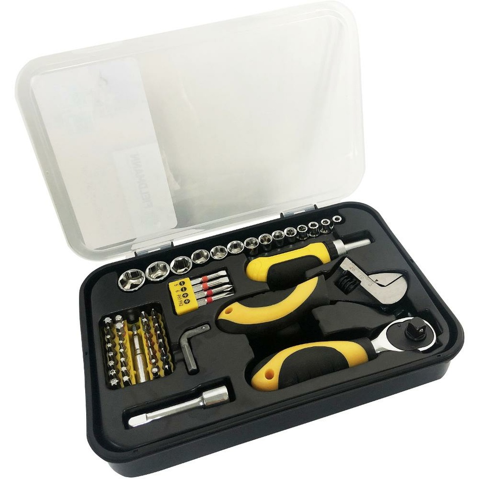 Fieldmann FDS 1015-56R gola sada nářadí, 56 ks
