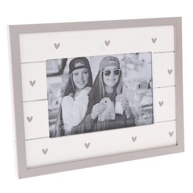 Leseni okvir za fotografije So much hearts bel, 22x 17 cm