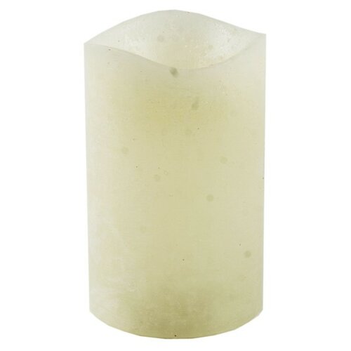 Світлодіодна свічка, покрита воском 7,6 x 12 см, кремовий
