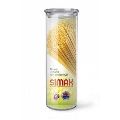 Simax 5132 steklena posoda s plastičnim pokrovom,1,8 l